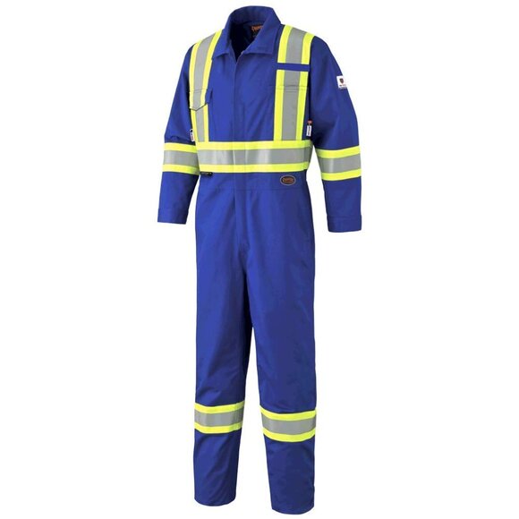 Men's Pioneer Flame Resistant Lightweight Work Coveralls V2540310 UL ARC 2 - Picture 1 of 11